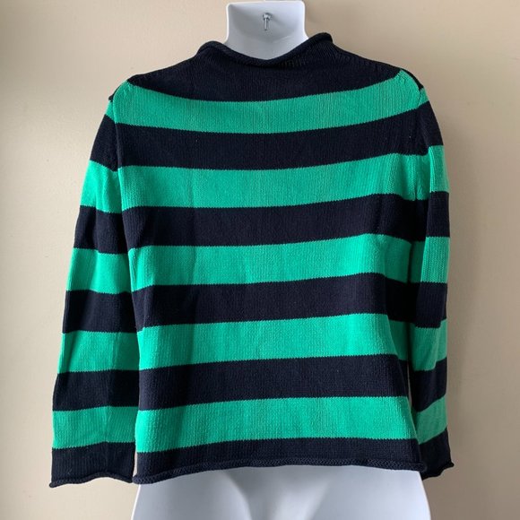 CREWCUTS navy and green sweater size 12 - Picture 5 of 10